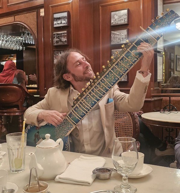Yoav Fekete with the sitar